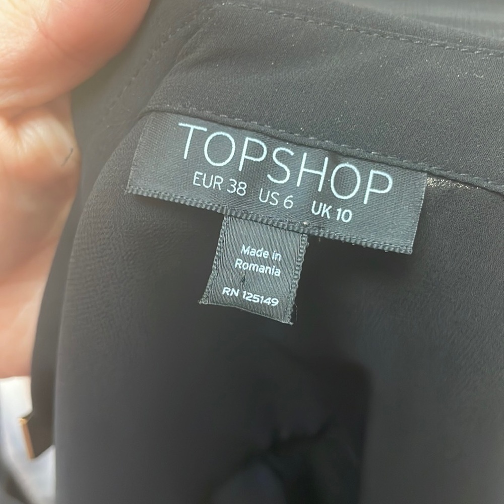 ♡Top shop button down see-through size 6 - Picture 5 of 5
